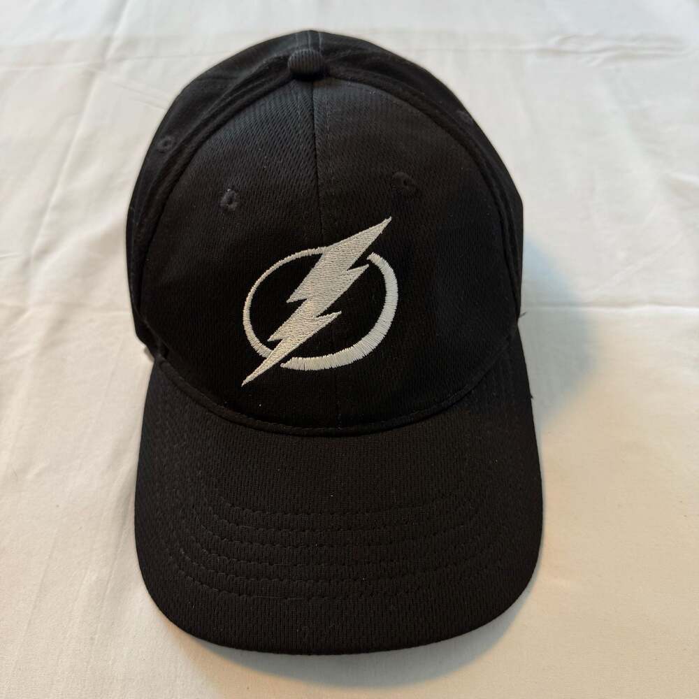 Tampa Bay Lightning NHL Black Dad Hat Strapback Hockey Cap Adjustable